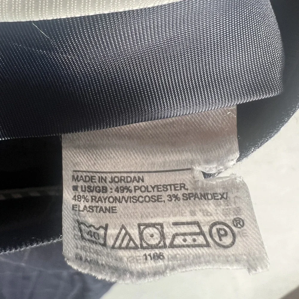 Banana Republic Men's Navy Blue Windowpane Plaid Dress Pants Trousers 30x27